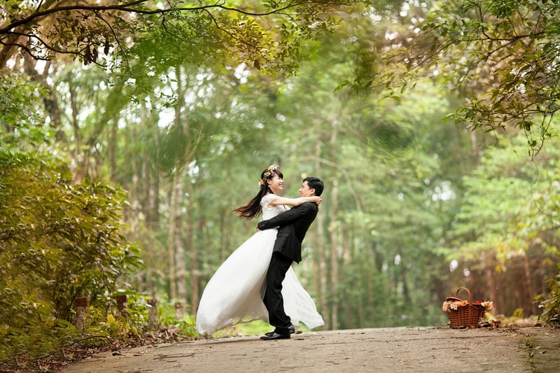 Bride in Celestial-Inspired Gown